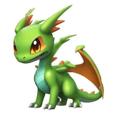 Cool Edgy Chibi Legendary Shiny Fakemon-Pokémon-Flygon-Charizard With Full Body Detailed High Quality sticker