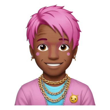lil uzi vert pink hair sticker
