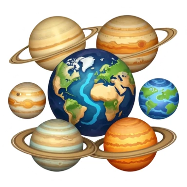Aline all the planets sticker
