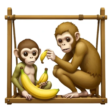 Make a monkey eating a banana in a trap to the trap of a trap and a gay zombie is waiting sticker