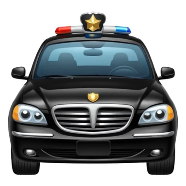 Black car fo officers sticker