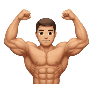 just muscle arm no body and no face sticker