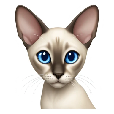 Oriental siamese cat sticker
