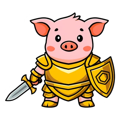 Minecraft Piglin sticker