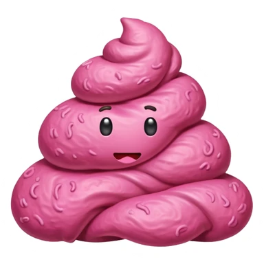 Pink 💩 realistic looks like the brown poop I just did sticker