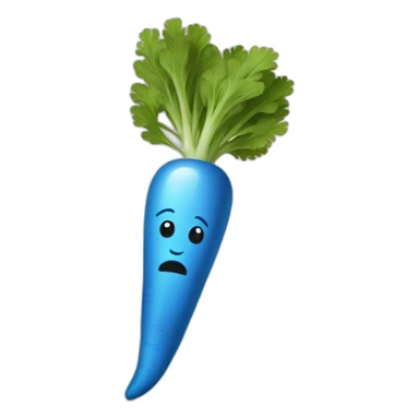 blue carrot sticker