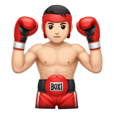 Gota de sangre con cara de enfado y unos guantes de boxeo, que tenga brazos y piernas musculados sticker