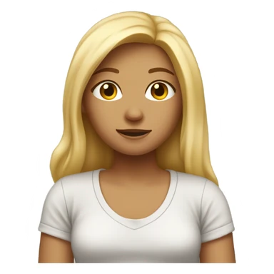 Blondy lazy girl sticker