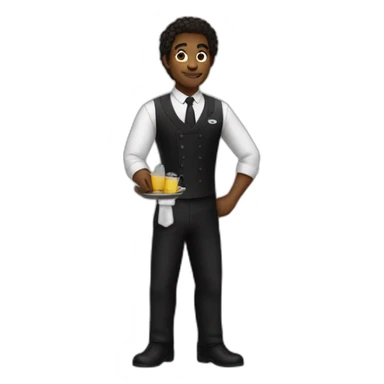 avenger characters as a waiter sticker