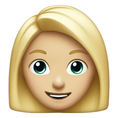 Blonde girl winking  sticker