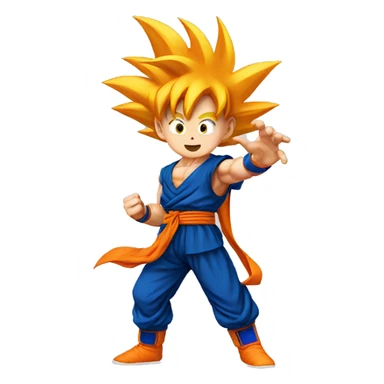 goku waving sticker