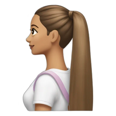 Ariana grande ponytail sticker