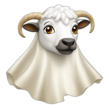 chèvre avec une cape sticker