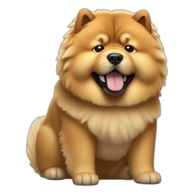 chow chow in a model 3 sticker