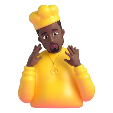 P Diddy with shiny baby oil sticker