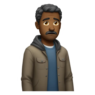 disappointed man  sticker