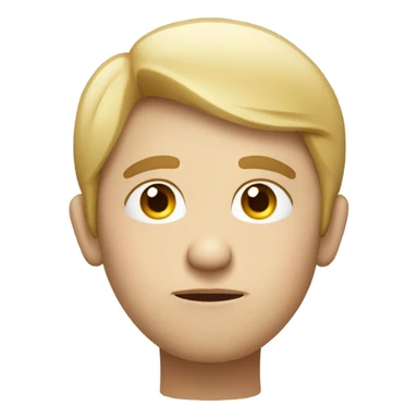 whirte skin person thinking sticker