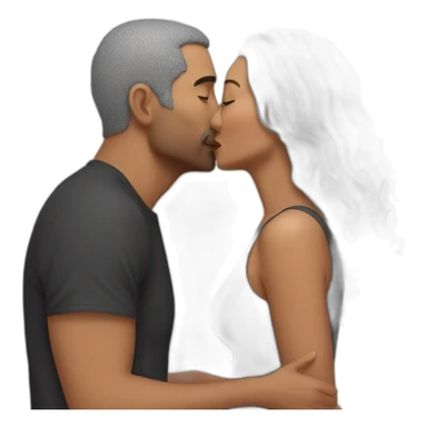 Kiss with wife sticker