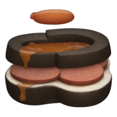 black pudding food sticker