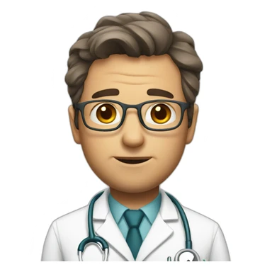 squinting doctor sticker