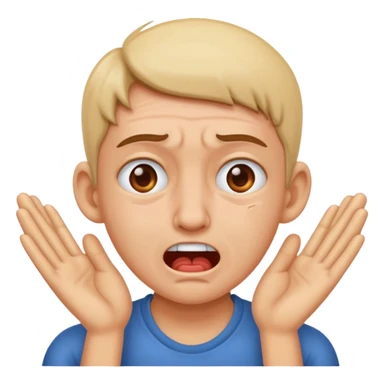 person with ear pain sticker