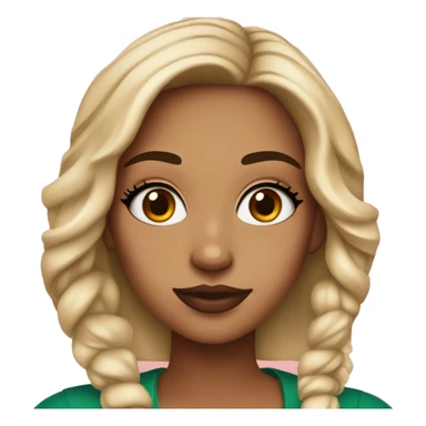 prepy girl wih starbuck an lots of makeup sticker