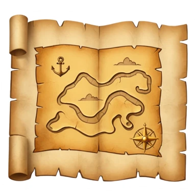 treasure map sticker