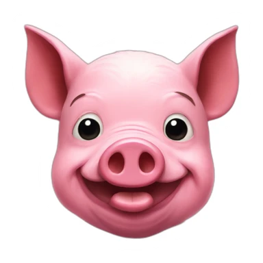 pig in spiderman mask sticker