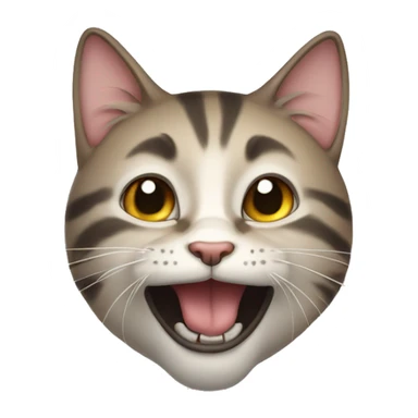 A cat mewing sticker