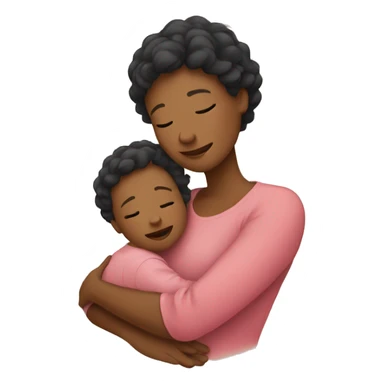 Mom hugging her baby  sticker