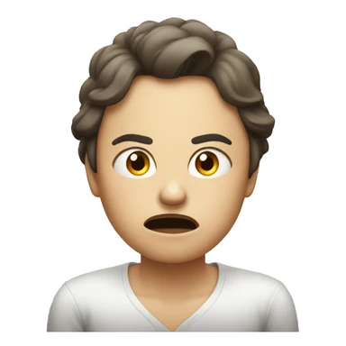 angry person with woman sticker