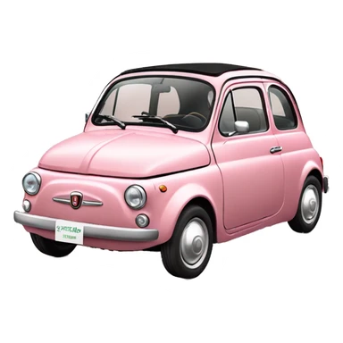 Fiat 500 la Prima rosé  sticker
