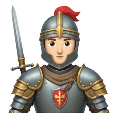 Male Knight Warrior sticker