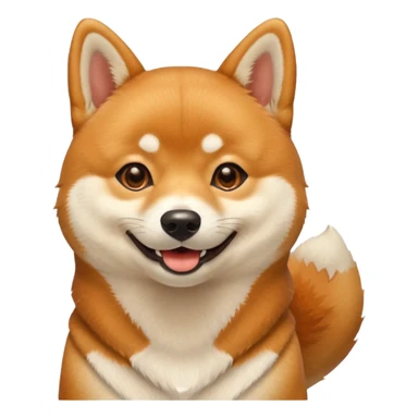 happy shiba inu sticker