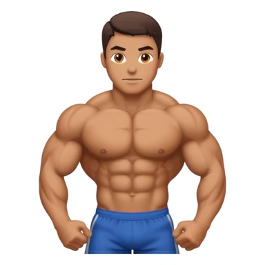 The rock physique sticker
