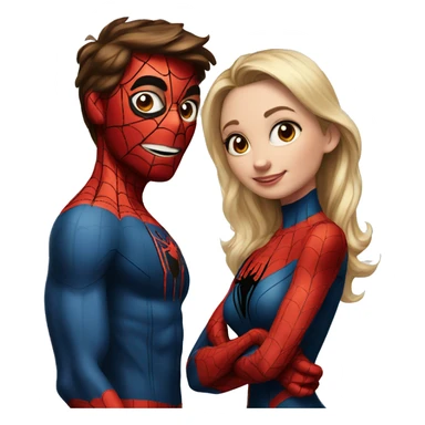 Spider-Man and his girlfriend  sticker