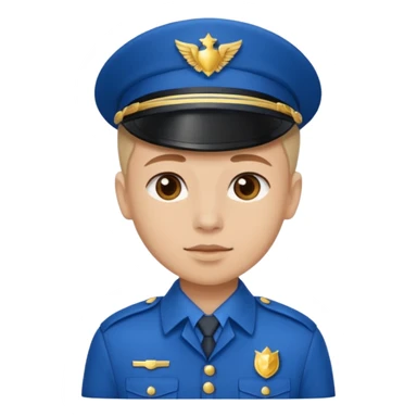 blue uniformed guardian sticker