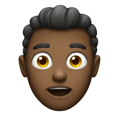 A emoji with buck teeth and a blank stare  sticker