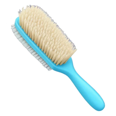 Light blue hair brush sticker