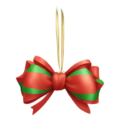Bow as a Christmas decoration sticker