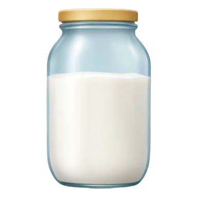 Jar of milk sticker
