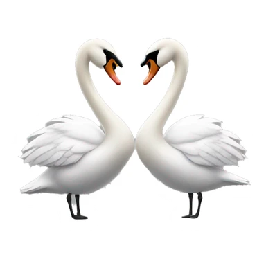Swan couple  sticker
