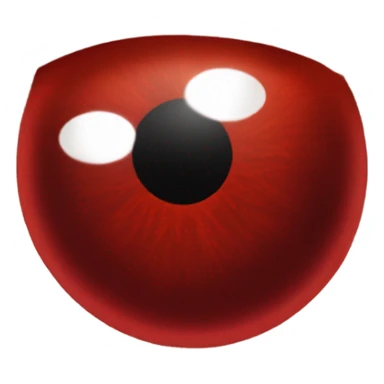 One large veiny eye with two big red feet sticker