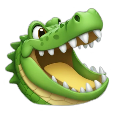 crocodile laughing with tears sticker