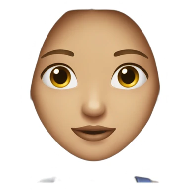 Fille scintillante qui me regarde sticker