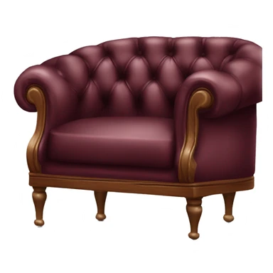 Burgundy chesterfield sticker