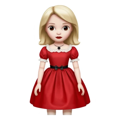 Annabelle doll from The Conjuring movie sticker