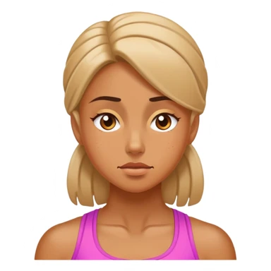 Gym girl sighing with relief  sticker