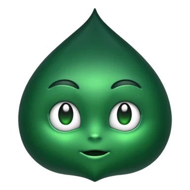 moño verde obscuro sticker