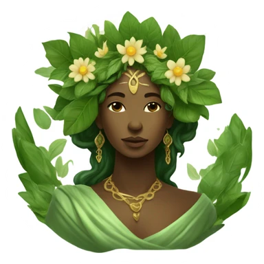 A depiction of Gaia as the mother goddess sticker